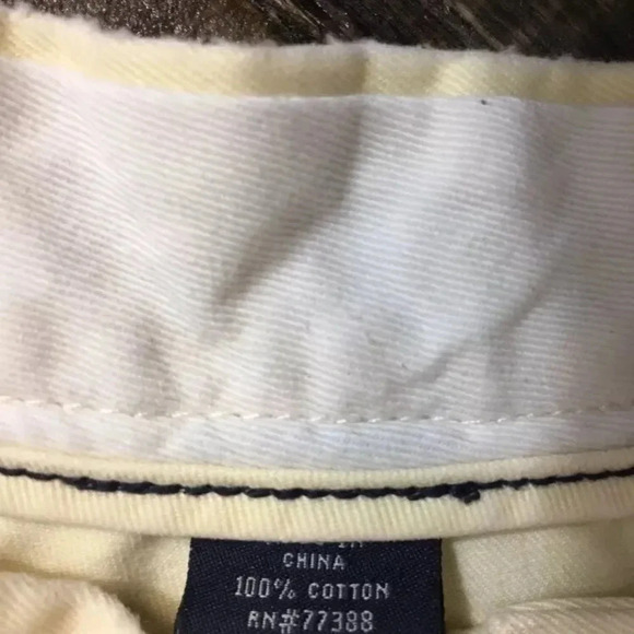 J Crew yellow anchor flat front shorts size 34 EUC - Picture 6 of 7